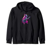 Squirrel Play Guitar | Rock Star | Squirrel Rock Music Sweat à Capuche