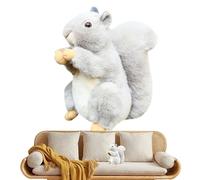 Squirrel Plush - Big Tail 20cm / 7.8inch Cute Cuddle Animal Soft Toy | Adorable Snuggle Doll for Kids and Adults Home Decoration Accessories for Living Room Bedroom Dorm Nursery Gift Collection