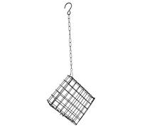 Squirrel Proof Suet Feeder - 5.43 inch Outdoor Bird Feeder | Iron Bird Feeders - Durable Square Design Attracts Wild Birds Hummingbirds Woodpeckers for Garden Yard Patio Feeding