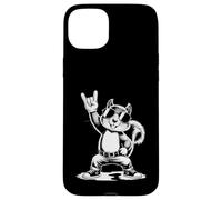 Squirrel Punk Rock Rocker Heavy Metal Coque pour iPhone 15 Plus