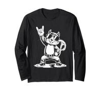 Squirrel Punk Rock Rocker Heavy Metal Manche Longue