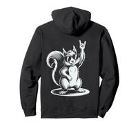 Squirrel Punk Rock Rocker Heavy Metal Sweat à Capuche