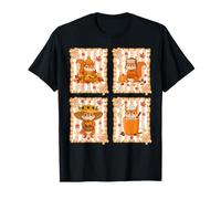 Squirrels Pumpkin Fall Coffee Cozy Autumn Aesthetic T-Shirt