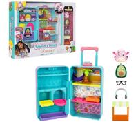 Squish-a-longs Ensemble de jeu bagage à emporter - (2) Mini-Squish de 2,5 cm, 3 niveaux de jeu, 3 accessoires et 2 pièces de jeu - Collectionnez, échangez et jouez - À partir de 6 ans