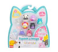 Squish-a-longs Pack de 8 par Original Squishmallows - Mini-Squish de 2,5 cm avec 2 Accessoires, 1 Bague et Un Guide du collectionneur - pour Collectionner, échanger et Jouer