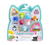 Jazwares Figurines Squish-a-longs – Série 2 Style 2 – Pack de 8, 2,5 cm, 2 accessoires, 1 anneau