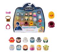 Squish-a-longs SQAL0108 - Harry Potter Lot de 12 figurines vagues 1, style 1, contient 12 mini squish de 2,5 cm avec 4 accessoires, 1 bague et 1 guide de collecteur - Collectionnez, échangez et jouez