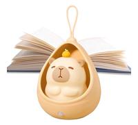 Squish Lampe jouet - Veilleuse rechargeable en silicone 1200 mAh, design Capybara doux | Ornement LED à détection automatique pour chambre d'enfant, chambre d'enfant, bureau de fille, décoration de
