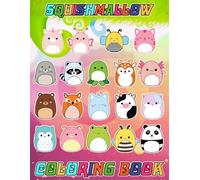 Squish-mallow's Coloring Book For Kids And Adults: Over 50 Cute Coloring Pages Illustrations For Adults To Chill, Unwind, And Relieve Stress