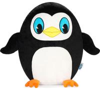 SQUISHBRUBIES Percy le pingouin - 35 cm Peluche - Peluche super douce à câliner, à offrir et à collectionner - Noir et blanc
