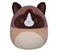 Squishmallow 12 Pouces Peluche | Woodward Le Chat Snowshoe Marron Et Tan