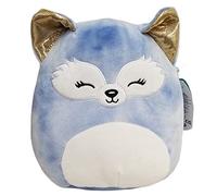SQUISHMALLOW KellyToys - 30 cm - Melani le renard bleu avec oreilles dorées - Sleepy Eyes Squad
