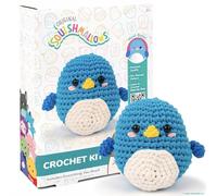 Squishmallow Kit de crochet Bebe The Bluebird original, comprend du fil, un crochet, des crochets de démarrage, des tutoriels étape par étape, un kit de crochet exclusif pour les débutants, les