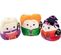 Squishmallow Peluche officielle Kellytoy Disney Personnages Squishmallow Peluche douce (Winnie, Mary et Sarah Sanderson, 12,7 cm)