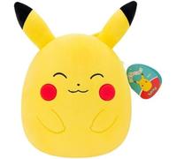 Squishmallows 25 cm Pokémon Pikachu - Geel/Rood - Offical Pokemon Stuffed Toy fo