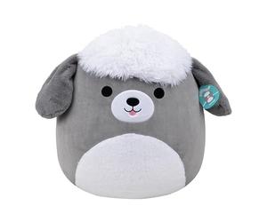 Squishmallows Arnold Le Chien de Berger Gris et Blanc Original de 50 cm