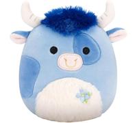 Squishmallows Bermayeh le taureau bleu original de 19,1 cm - Peluche de Pâques - Peluche officielle Squishmallows - Peluche douce de Pâques
