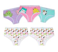 Squishmallows Culottes Fille Ado 5-14 Ans Lot de 5, sous-Vêtements Fille Coton Respirant, Taille Élastique, Idée Cadeau (13-14 Ans, Multi)