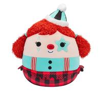 Squishmallows Eurydice Clown original avec cache-œil étoile bleu sarcelle 30,5 cm - Peluche officielle Jazwares