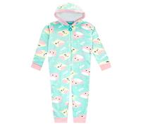 Squishmallows Fille Polaire Grenouillère Charlie et Trina Tout-en-Un à Capuche Turquoise 6-7 Ans