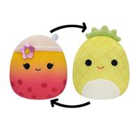 Squishmallows - Flip A Mallow 13 cm P15 - Bergit the Bubble Tea/Maui the Pineapple