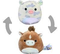 Squishmallows - Flip-A-Mallows 12 cm (5") - 2 en 1 Harry le cheval & Rosie le cochon Animal en peluche réversible