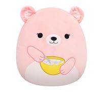 Jazwares Peluche Hominy l’Ourse tenant un bol de céréales Squishmallows Original 30 cm Multicolore