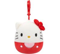 Squishmallows Jazwares Clip de sac officiel 8,9 cm Sanrio Hello Kitty Friends Squad (chaton rouge)