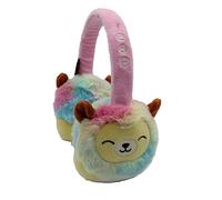 Squishmallows Leonard The Lion Casque Bluetooth en Peluche avec Microphone intégré pour Passer et recevoir des appels Portée Bluetooth 10 m Contrôle du Volume Coussinets en Peluche Douce Bandeau