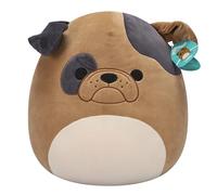 Squishmallows Loafer Le Bouledogue Marron Original de 40 cm