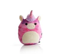 Squishmallows Lola The Unicorn Haut-Parleur Portable en Peluche Portée Bluetooth 10 m Contrôle du Volume Son Riche Haut-Parleur stéréo Couplage Automatique Rapide et Facile Boutons de Lecture, Pause