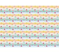 Squishmallows Lot de 2 feuilles de papier cadeau d'anniversaire et 2 étiquettes