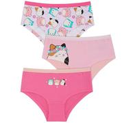 Squishmallows Lot de 3 Slips Hipster pour Fille 95% Coton / 5% élasthanne