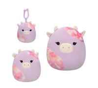 Squishmallows Lot de 3 Vaches Suri Coucher de Soleil (8,9 cm, 12,7 cm, 20,3 cm) - Peluche officielle Jazwares