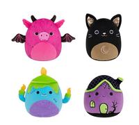 Squishmallows Lot de 4 peluches Jazwares originales pour Halloween (petit) (exclusivité Amazon)