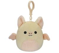 Squishmallows Meghan la chauve-souris à clipser 8,9 cm, taille S, jaune