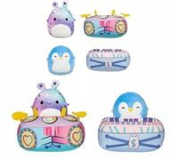 Squishmallows Micromallows 2 animaux Daxxon et pouf avec vêtements 6 cm