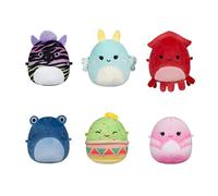 Squishmallows Micromallows SQMM0071-Lot de 6 Mini Figurines Super Douces 6,5 cm Squad 4