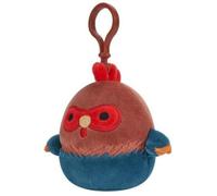 Squishmallows - Asst 9 Cm P15 Clip On - Brown And Blue Rooster