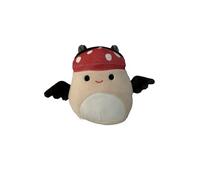 Squishmallows Officiel Malcolm Champignon en costume de chauve-souris - Édition Halloween - Peluche ultra douce pour enfant 10,2 cm