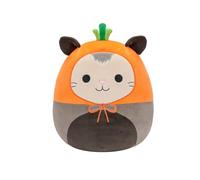 Squishmallows Opossum original Luanne gris 30,5 cm avec chapeau de carotte - Peluche officielle Jazwares