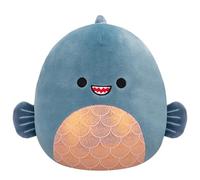 Squishmallows Original 19,1 cm - Kurtz le Piranha bleu sarcelle