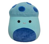 Squishmallows Original Ankur Champignon Bleu Sarcelle 40,6 cm avec Taches Bleues et Ventre - Grande Peluche Officielle Jazwares