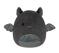 Squishmallows Original Emily Bat 20,3 cm avec oreilles et ventre scintillants - Peluche officielle Jazwares de taille moyenne