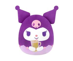 Squishmallows Original - Hello Kitty et Ses Amis : Kuromi avec sa Tasse | 30 cm peluche officielle Jazwares, jouet ultra-doux et câlin
