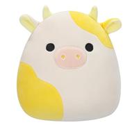 Squishmallows Original Peluche de 19 cm- Bodie la Vache Jaune et Blanche - Peluche Officielle Jazwares