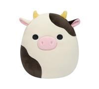 Squishmallows Original Peluche de 19 cm- Connor la Vache Blanche et Noire - Peluche Officielle Jazwares