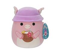 Squishmallows Original Peluche de 19 cm- Peter la Vache Rose - Peluche Officielle Jazwares