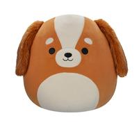 Squishmallows Original Peluche de 30 cm- Ysabel l’Épagneul Brun et Blanc - Peluche Officielle Jazwares