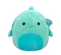 Squishmallows Original Peluche de 40 cm- Cascade la Tortue Bleu Sarcelle avec Coquille à la Teinture - Peluche Officielle Jazwares